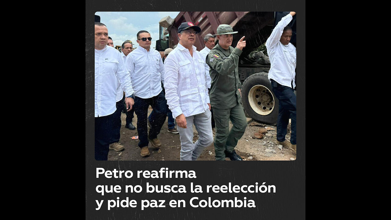 Petro ratifica que no busca la reelección al hacer otro llamado a la paz en Colombia