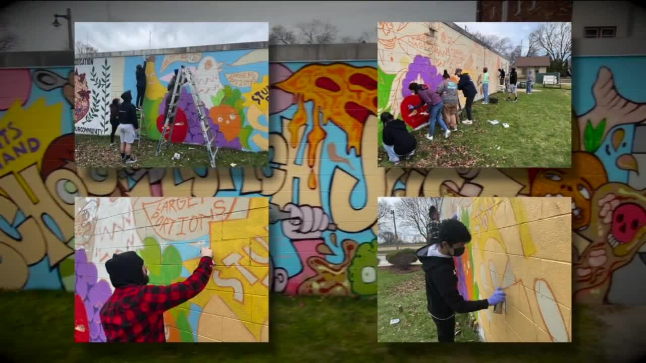 New mural visualizes MPS students' fight for better lunches