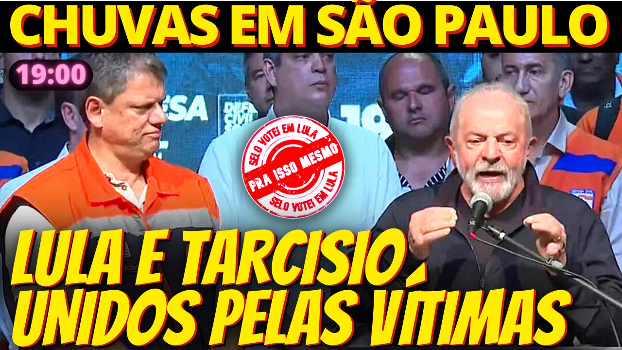 Lula age como estadista e se une a Tarcisio pelas vítimas das chuvas em SP