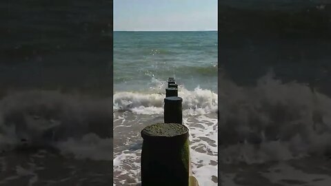 Ocean wave sounds Winchelsea Beach England #shorts #oceansounds #relaxingsounds