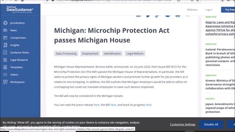 Michigan Allows Employees To Be Microchipped