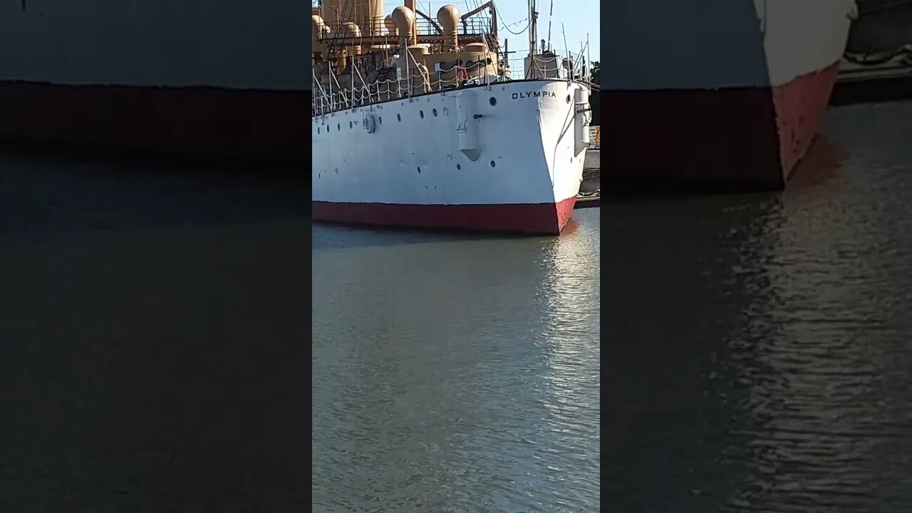Glancing at Olympia(the ship)