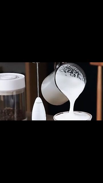 USB Rechargeable Electric Egg Beater Whisk Coffee Mixer Double Heads