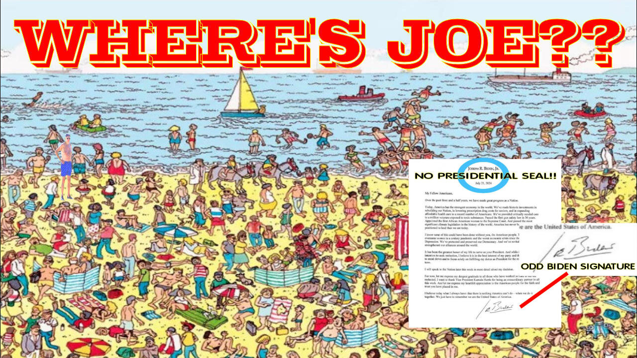 A Mysterious Letter, Tweet And Where Are Joe & Jill Biden?(Video 214 ~ July 23, 2024)