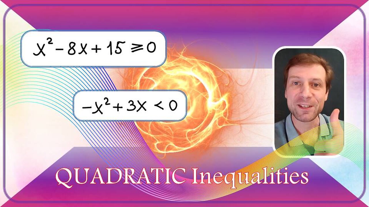 Solving quadratic inequality. Example.