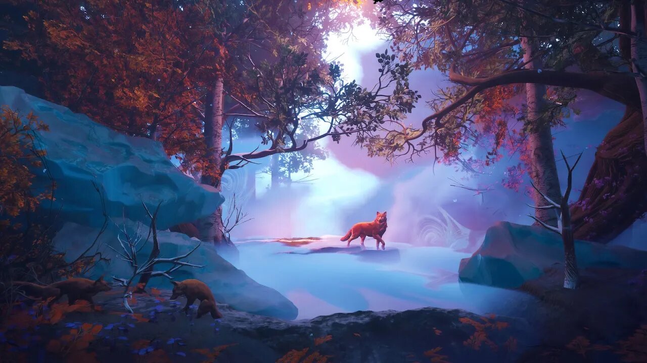 Relaxing Dark Mystery Music - Forest of Wolves & Foxes ★377