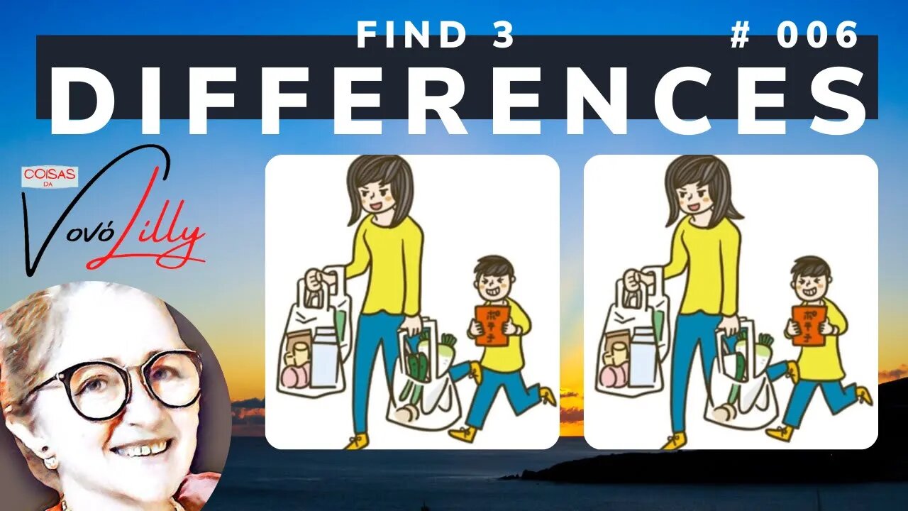 FIND THE THREE DIFFERENCES | # 006 | EXERCISE YOUR MEMORY