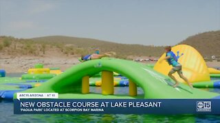 Large floating obstacle course opens at Lake Pleasant