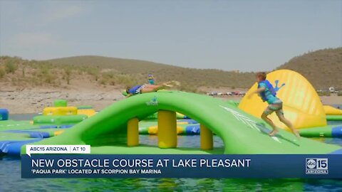 Large floating obstacle course opens at Lake Pleasant