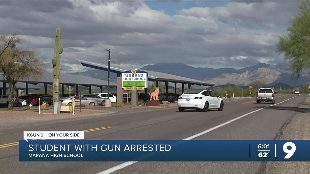 Student brings gun to Marana High School