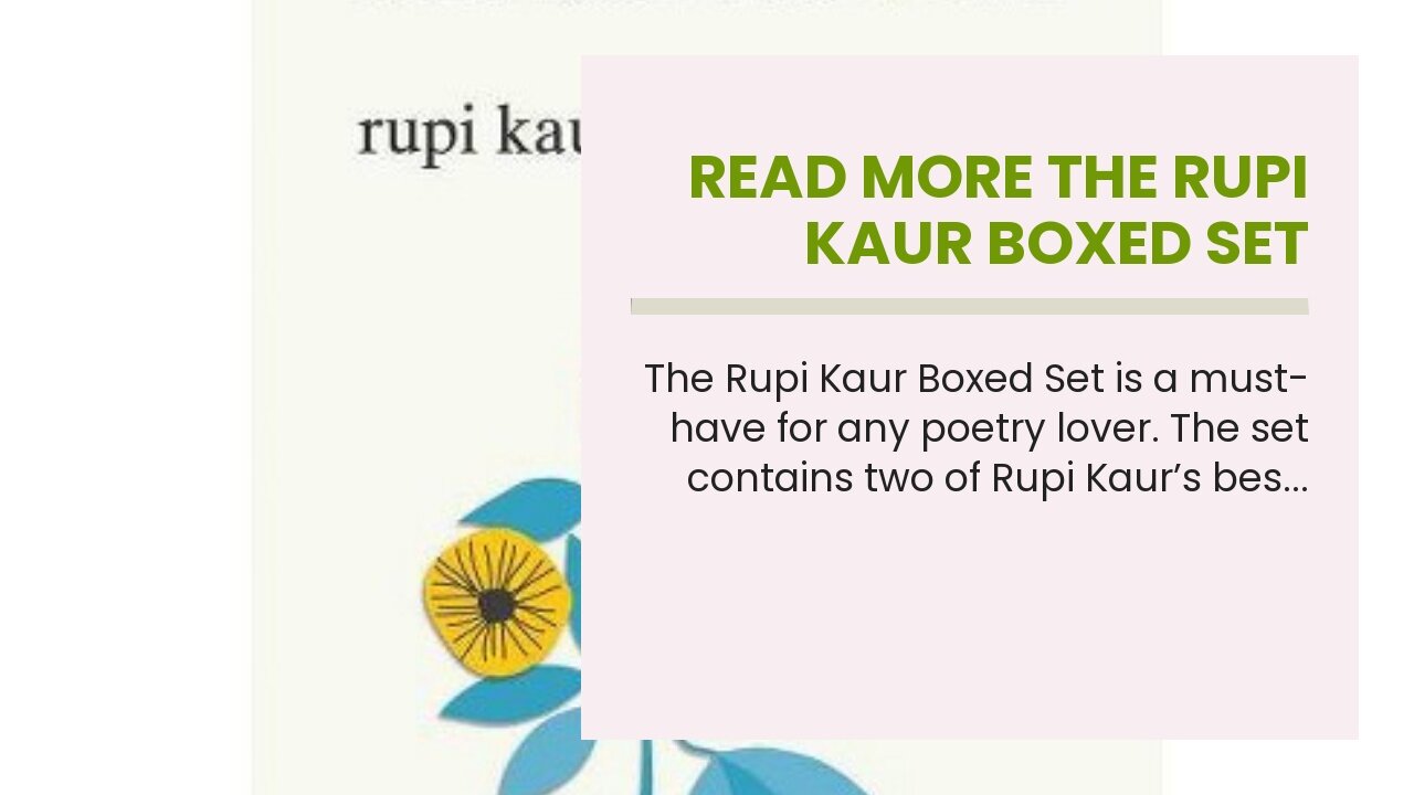 Read More The Rupi Kaur Boxed Set