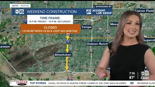 Plenty of construction on Valley roadways this weekend