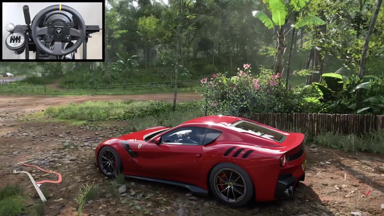 Ferrari F12 TDF - Forza Horizon 5 | Steering Wheel Gameplay