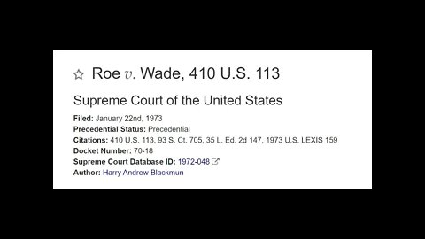 Roe V Wade