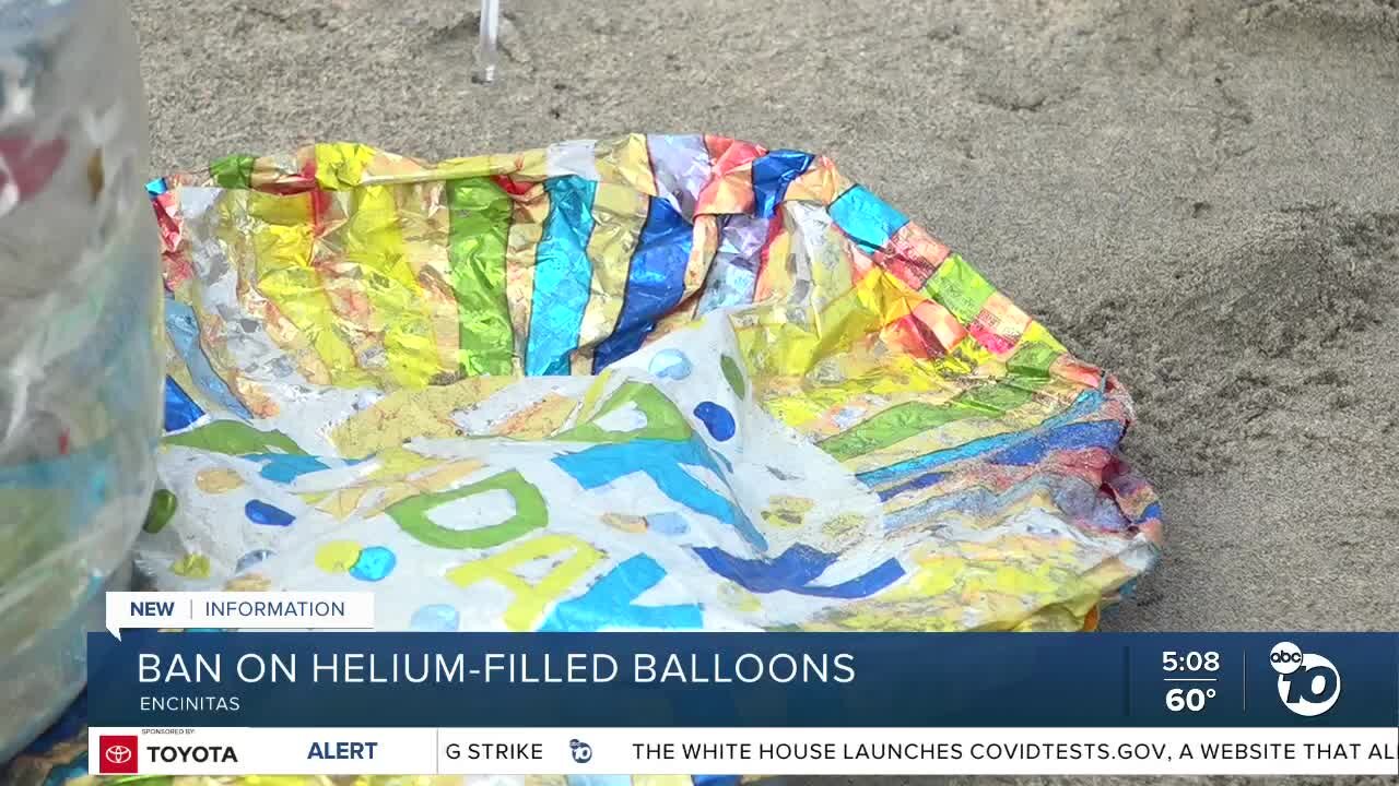 Encinitas may ban helium-filled balloons
