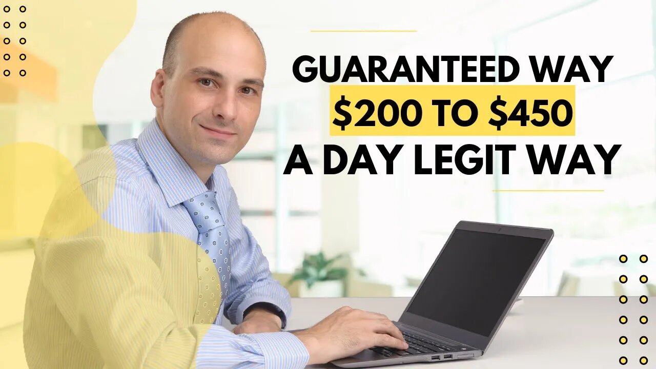 GUARANTEED Way To MAKE MONEY ONLINE FROM $200 TO $450 A Day In Affiliate Marketing