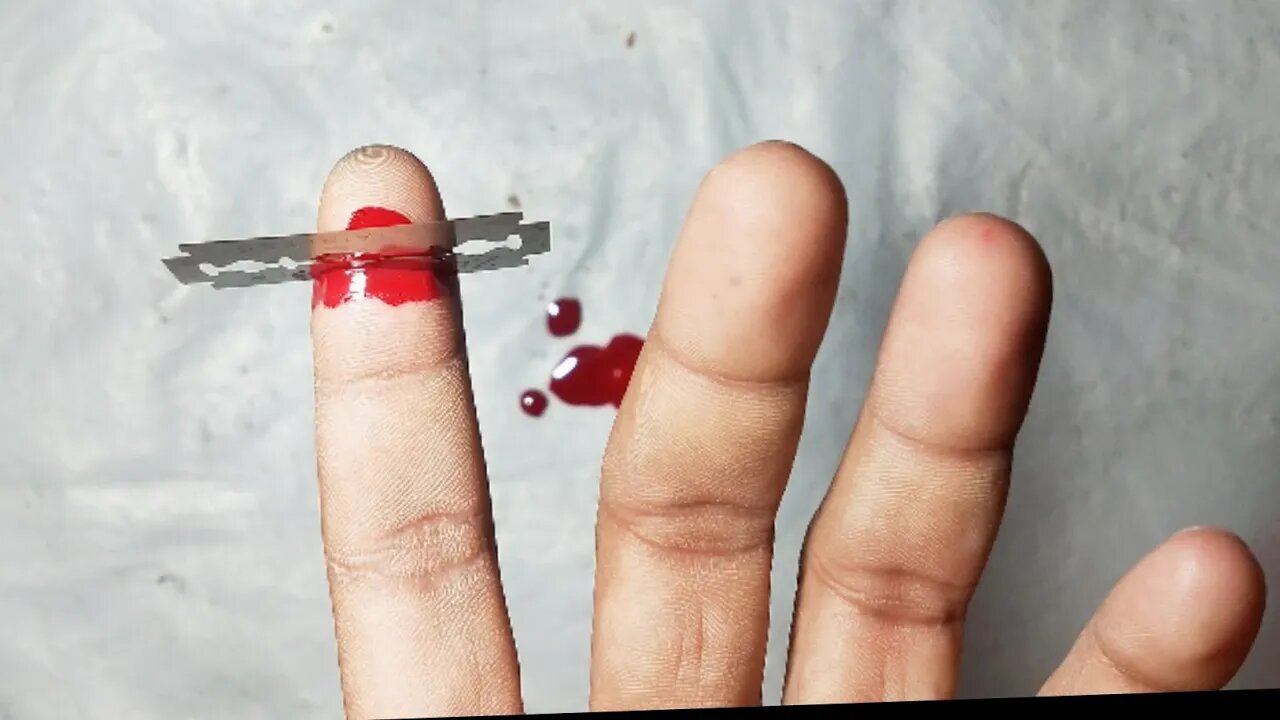 Finger Cut Video by Mr. Bad Hacker