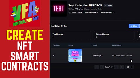 How to Create an NFT ERC-721 Smart Contract through Thirdweb