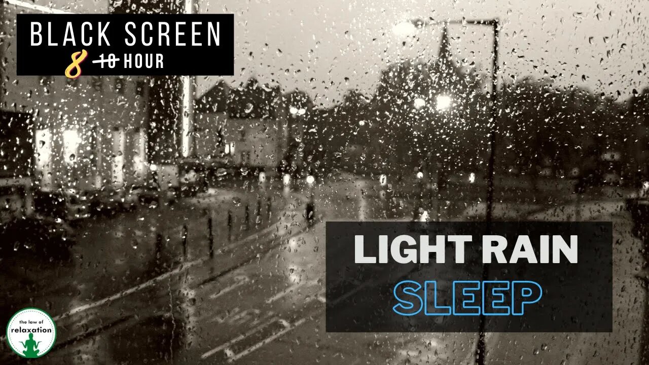 Rain Sounds for Sleeping | Just Rain | Black Screen