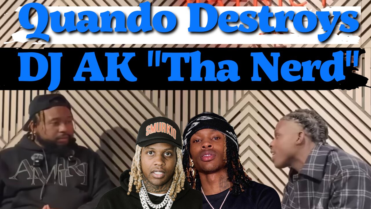 ⚡️DJ Akademiks "Tha Nerd" Gets "DESTROYED" By Quando Rondo! | Tries To Interrogate And Gets Denied!