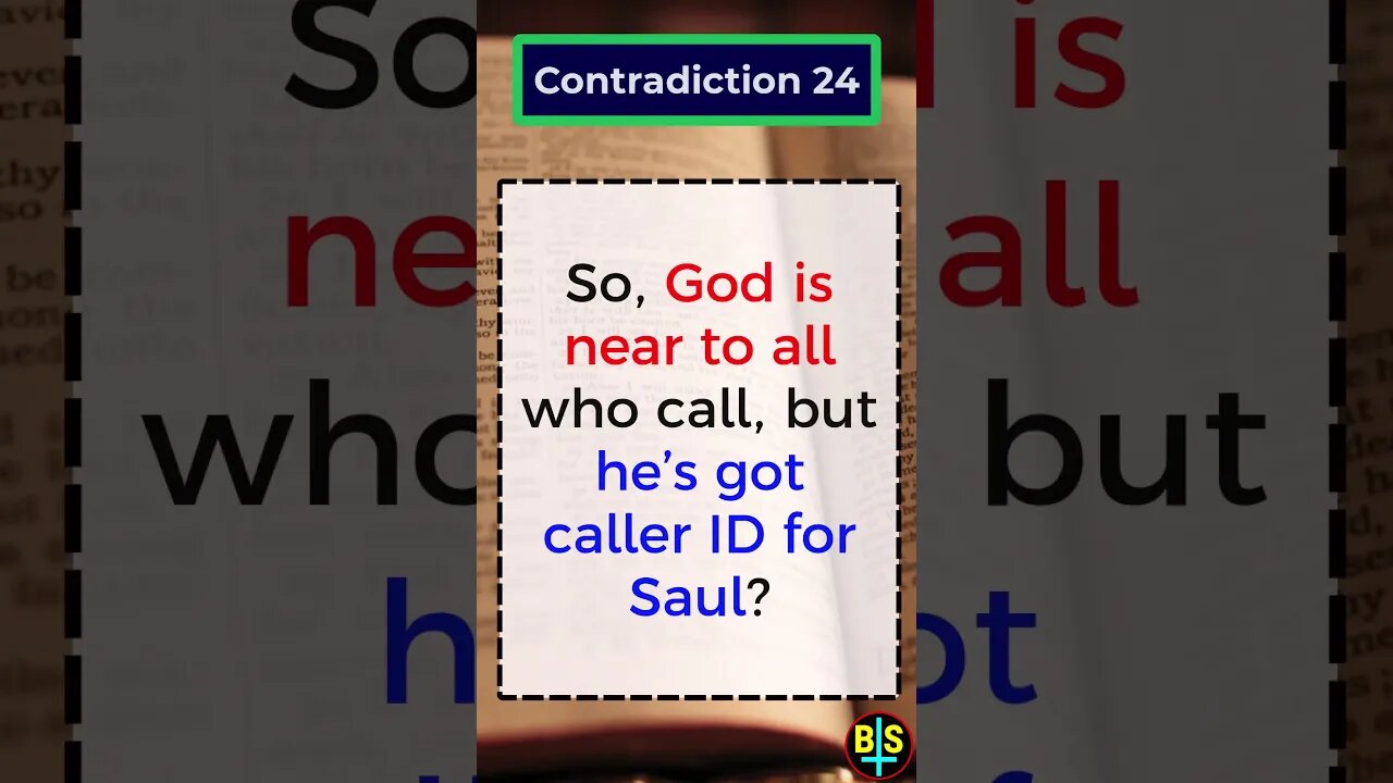 Contradiction 24 #shorts #religion #god #BibleFacts #ReligionDebate #atheist #dawkins #biblical