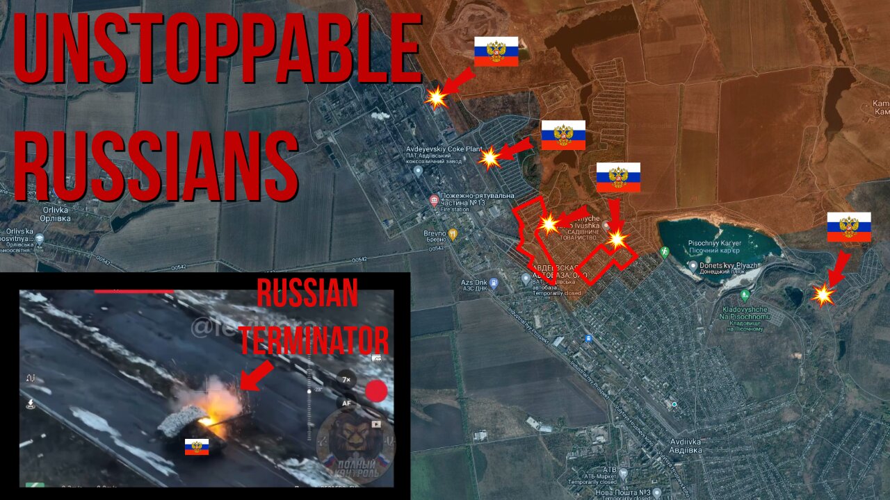 Russian Onslaught Continue As More Portions Of Avdeevka Systematically Fall To The Russians!