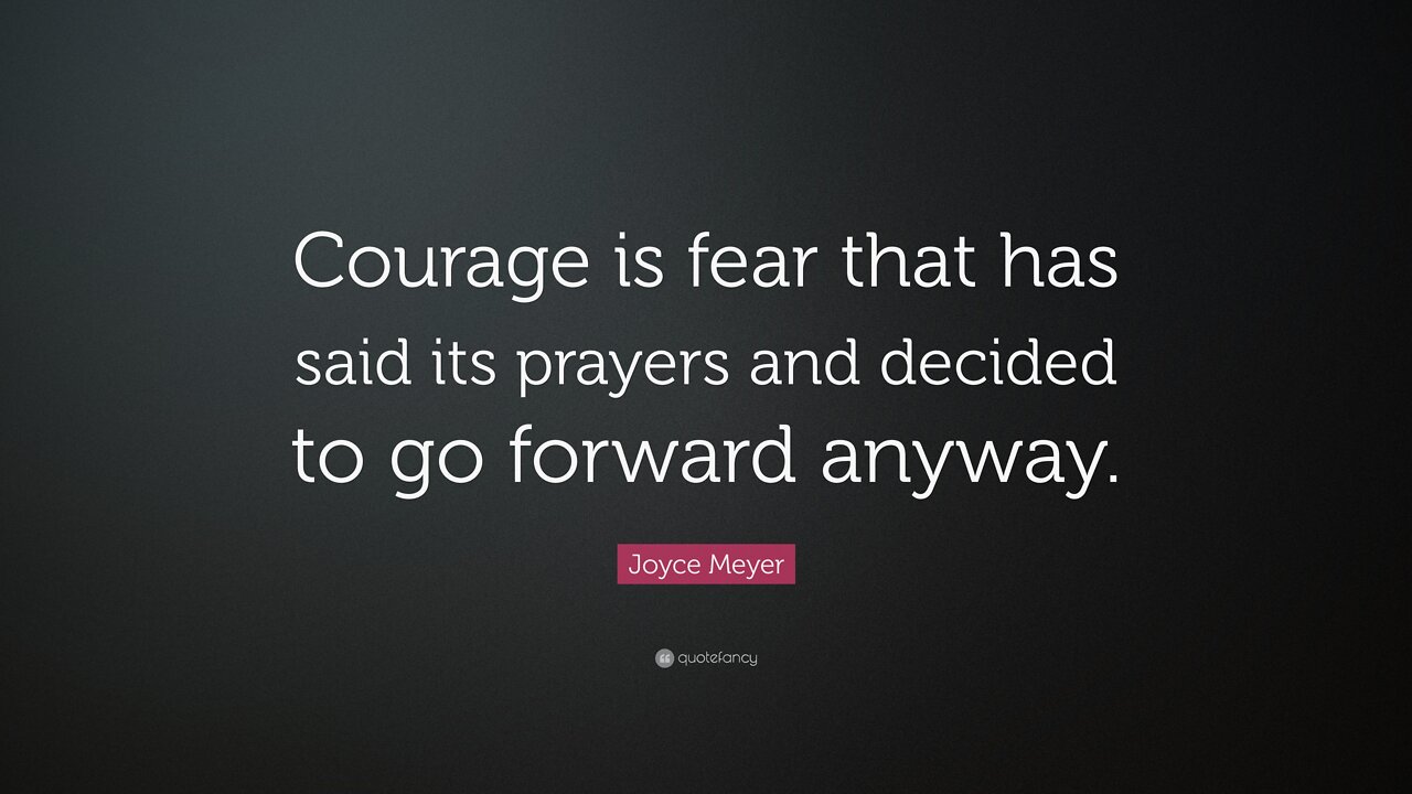 Courage doesn't mean be fearless (Must watch)!!!