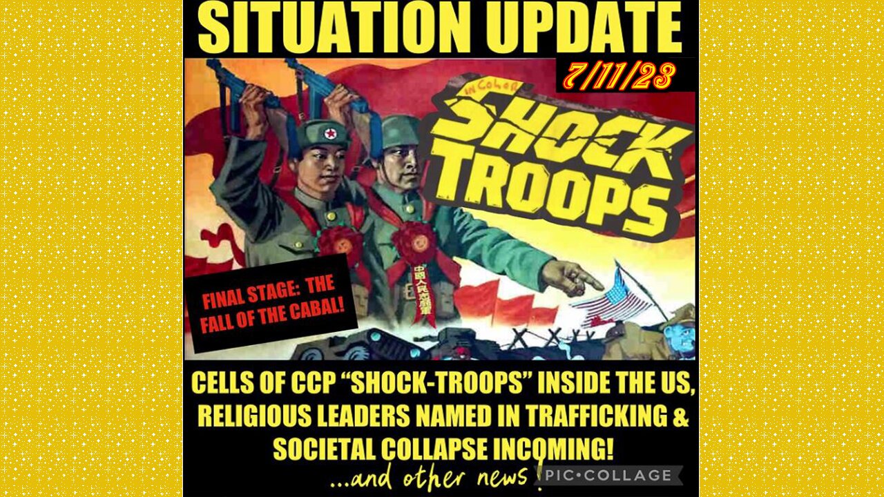 SITUATION UPDATE 7/11/23 - Ccp Shock Troops In Us,Global Financial System Collapse,Biden Impeachment