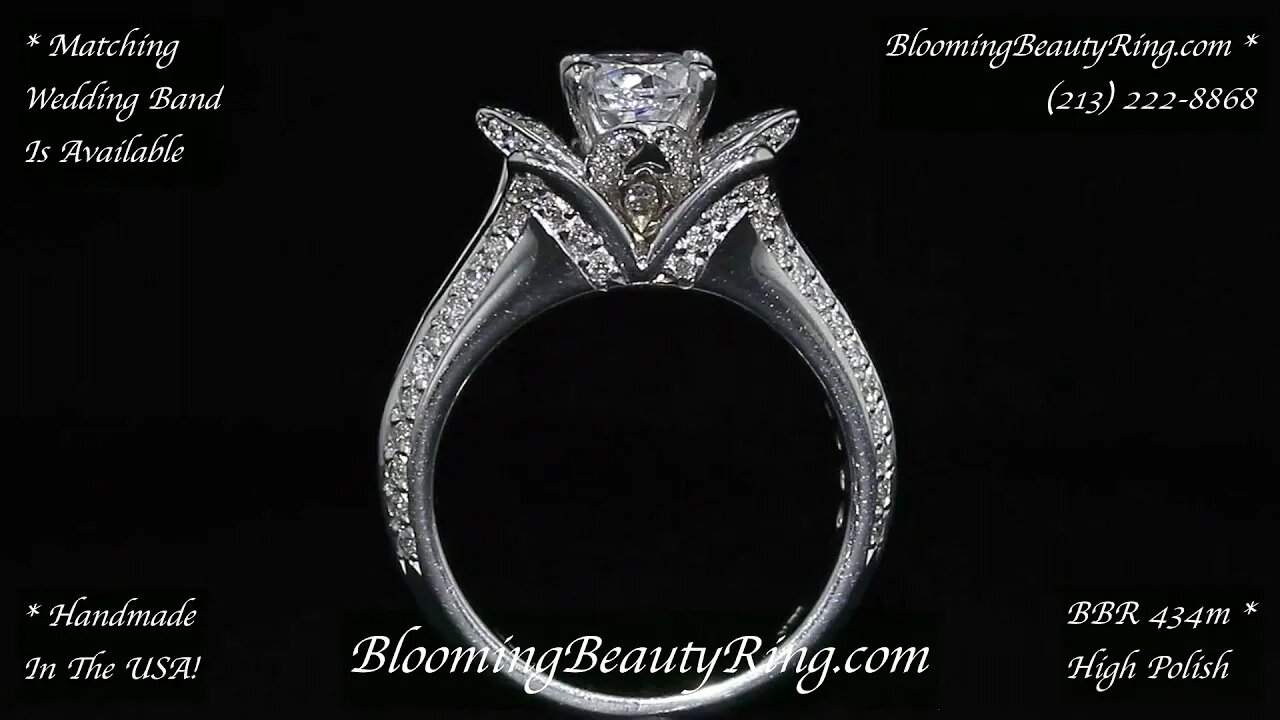 BBR 434m Original Small Blooming Beauty Ring High Polish Finish - Handmade In The USA