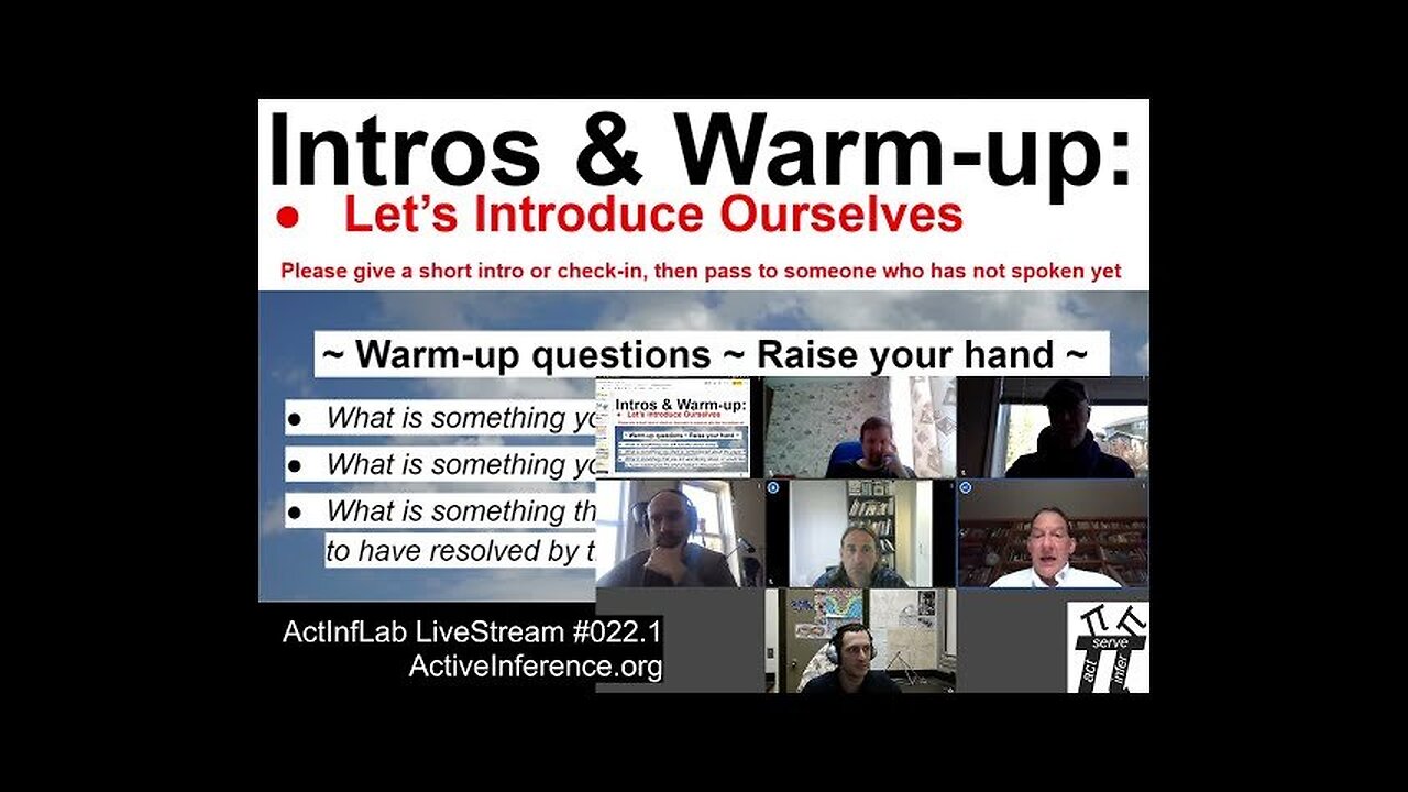 ActInf Livestream #022.1 ~ Psychophysical identity and free energy