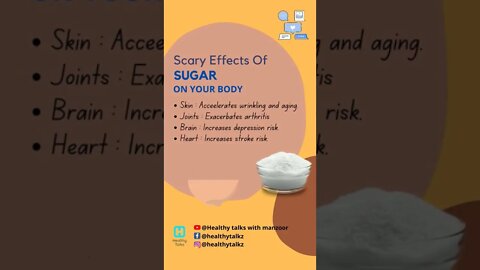 Scary Effects Of SUGAR On Your Body. #shorts #shortsvideo