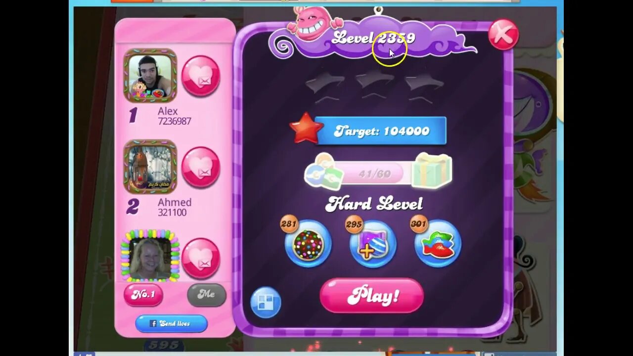 Candy Crush Level 2359 Audio Talkthrough, 1 Star, Helmet