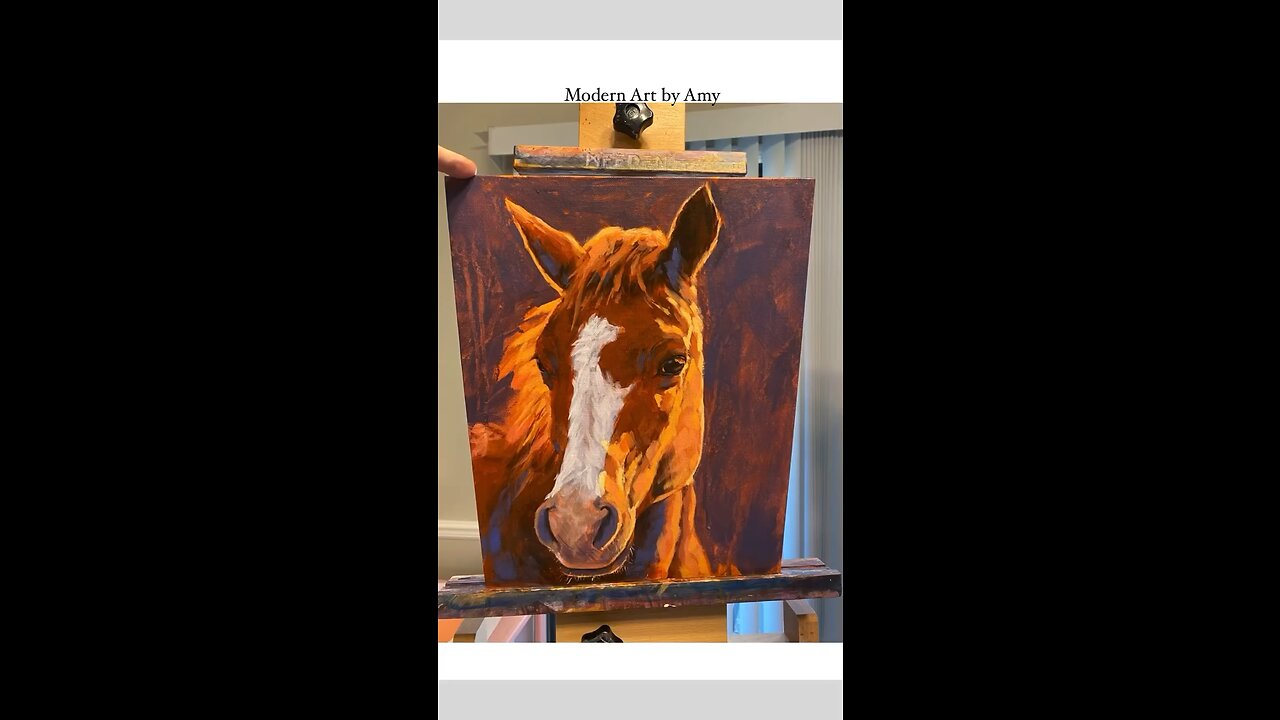 Painting A Majestic Horse - Process Photos, Prophetic Art, Christian Artist, How to Paint in Acrylic