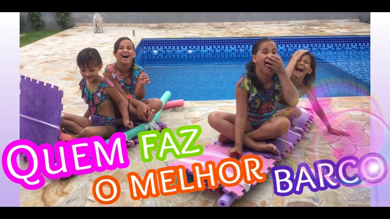 QUEM FAZ O MELHOR BARCO com coisas da casa GANHA ! challenge / 3 irmãs demais