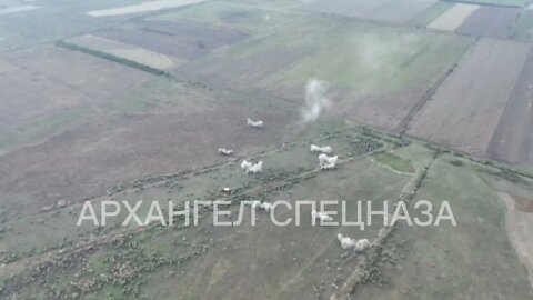 Footage of objective control of the destruction of another neo Nazi stronghold