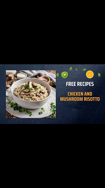 Free Chicken and Mushroom Risotto Recipe 🍚🍗🍄