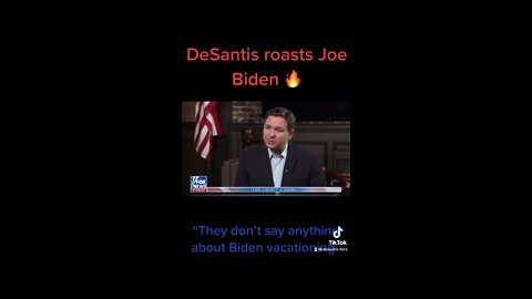 DeSantis ROASTS Biden