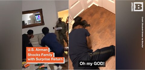 U.S. Airman's Family Has THE BEST REACTION to His Surprise Return
