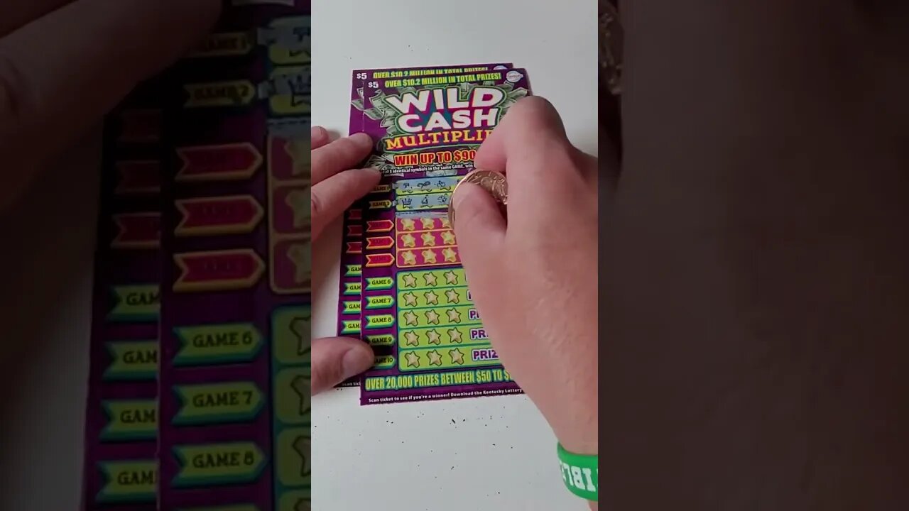Wild Cash Scratch Offs from the Kentucky Lottery!