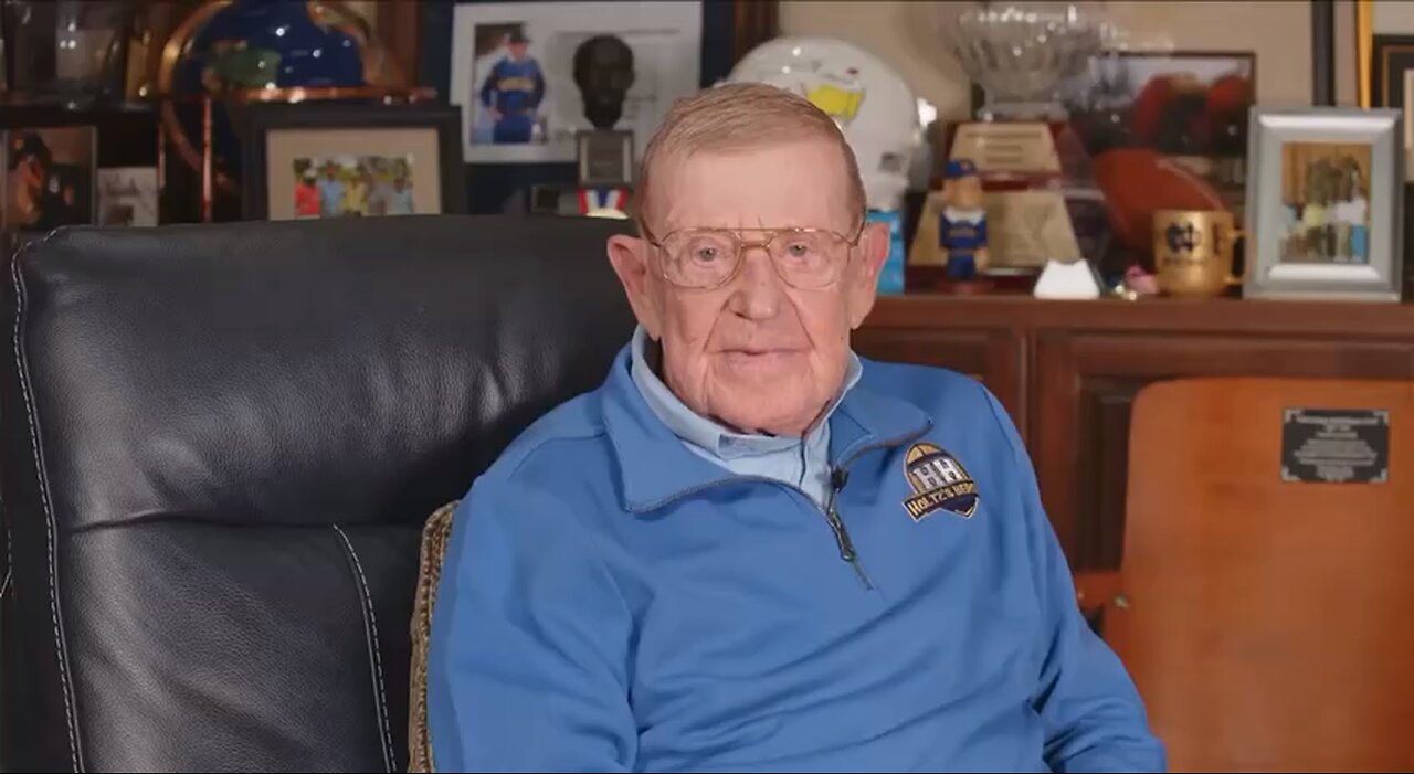 The great Lou Holtz football coach