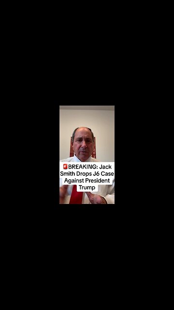 🚨BREAKING: Jack Smith Drops J6 Case Against President Trump