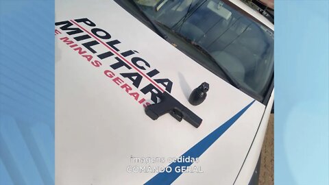 Caso em escola: adolescente detido com simulacro de arma e granada em GV na manhã de hoje