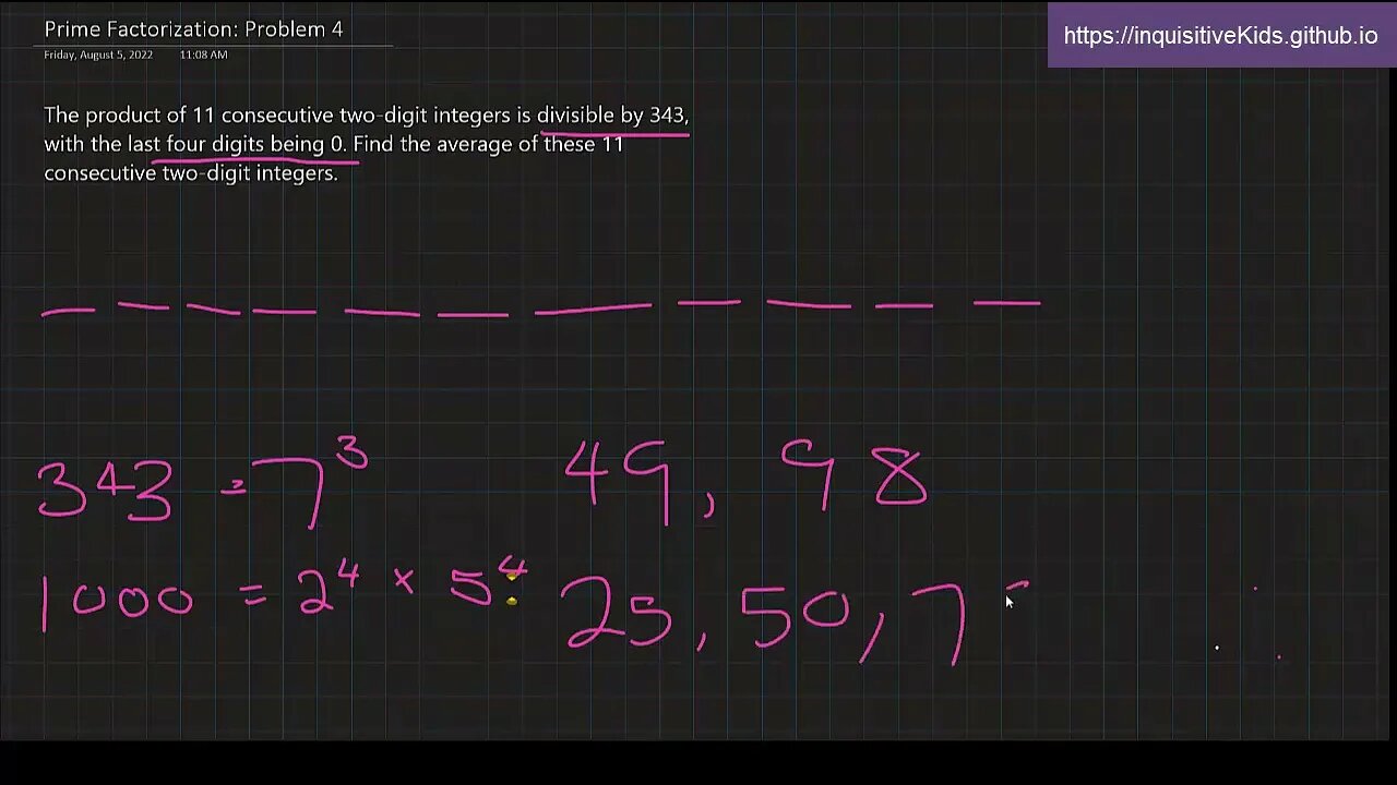 6th Grade Prime Factorization: Problem 4