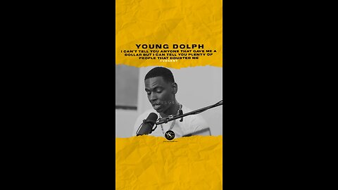 No one tried to help me but everybody doubted me.