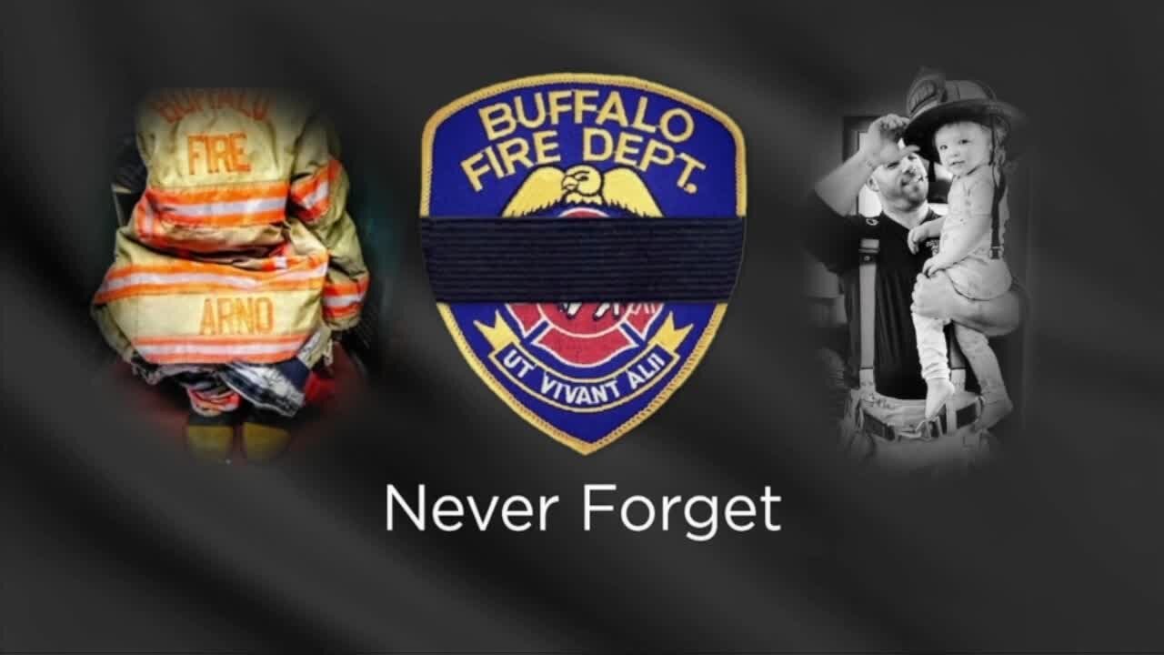 Final salute to fallen Buffalo Firefighter Jason Arno