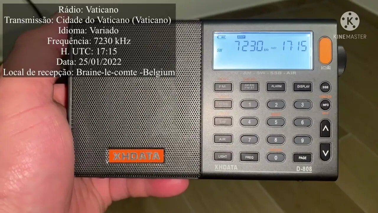 Radio listening with longwire antenna Vatican radio EP 22