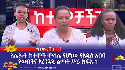 ከተሞቻችን:- ለሌሎች ከተሞች ምሳሌ የሆነው የአዲስ አበባ የውበትና አረንጓዴ ልማት ሥራ ክፍል-1