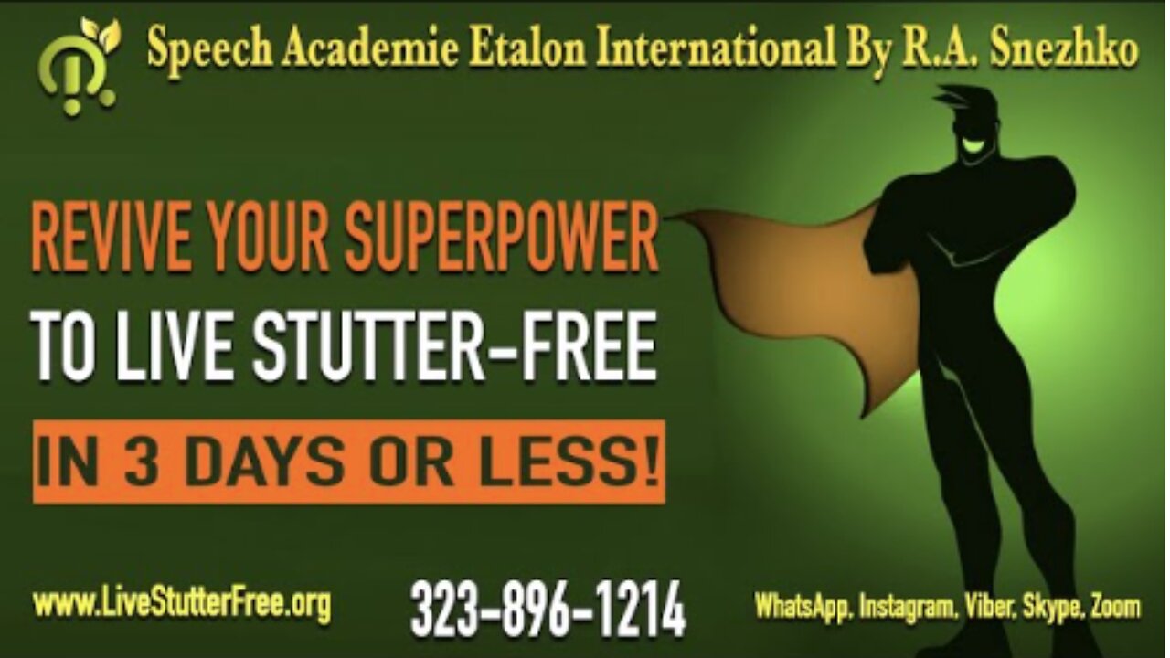 Revive Your Superpower To Live Stutter-Free in 3 Days! How To Stop Stuttering