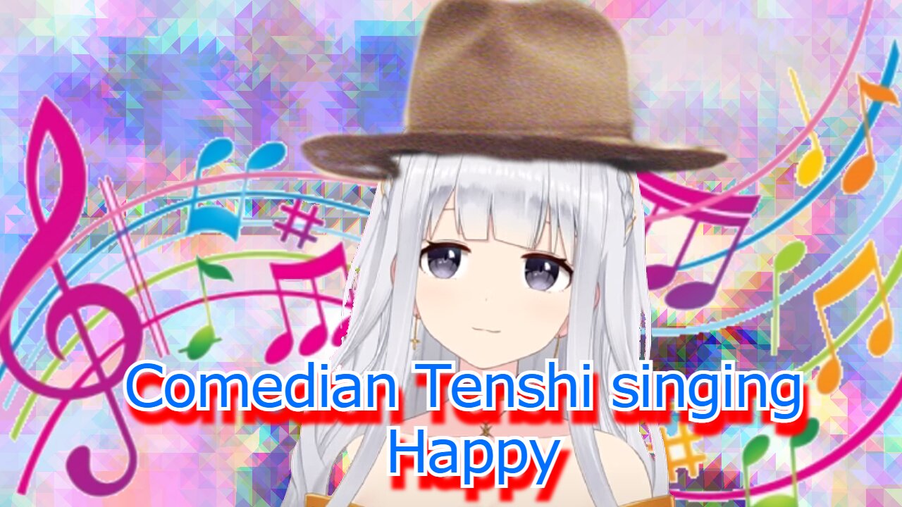 Vtuber comedian Shirayuri Lily sings Happy by Pharrell Williams & the mochi version