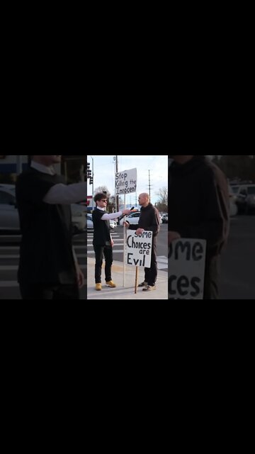 Anti-Abortion Protester Doesn't Believe in God